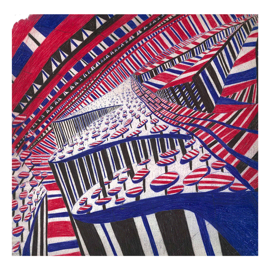 Red, White and Blue Landscape — Three-Print Set